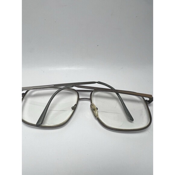 Vintage Geoffrey Beene GB65 Men’s Eyeglasses Gunmetal Aviator Style Frames Only - Picture 6 of 6